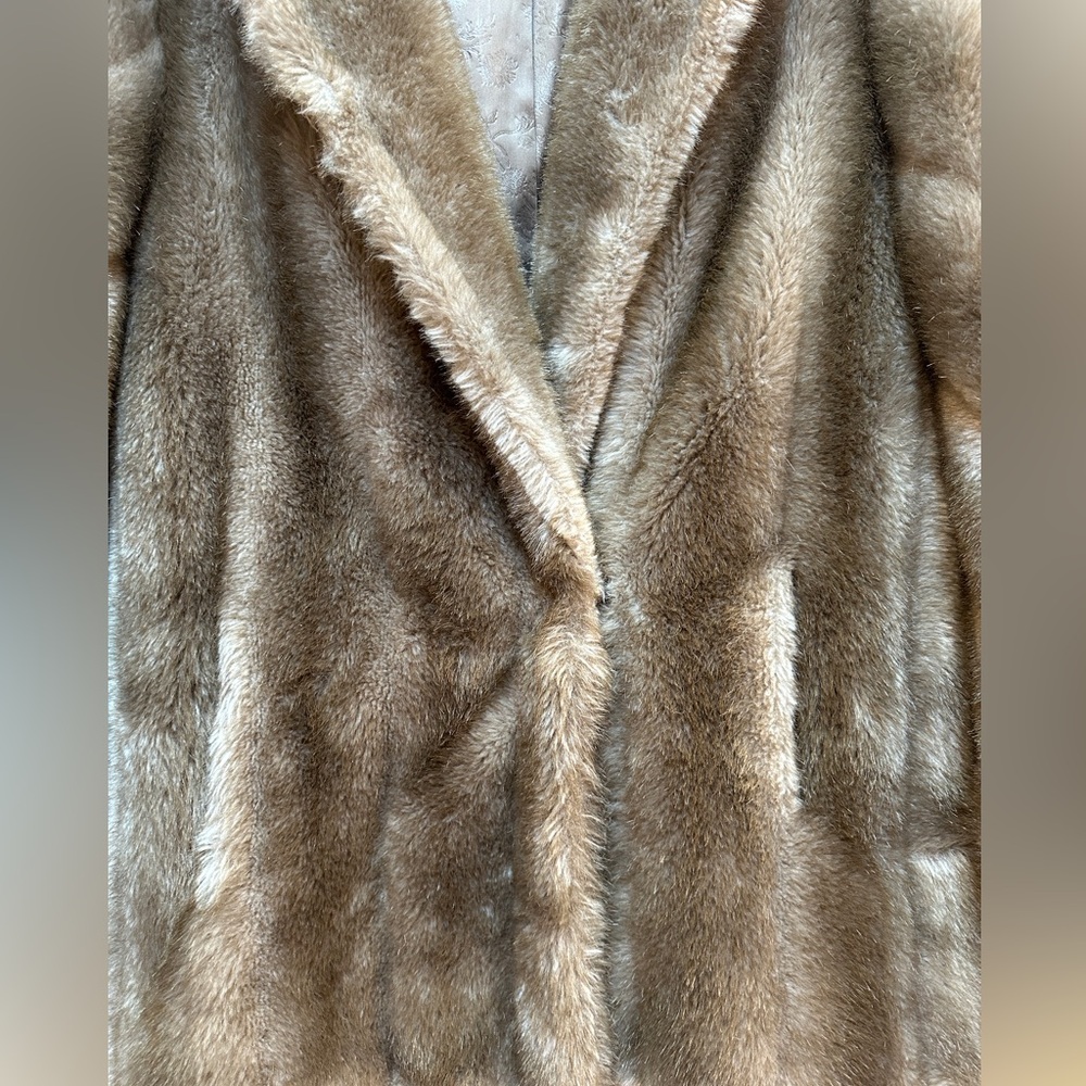 Faux Fur Vintage ‘60s Womens coat Hillmoor NY brand Size L - Picture 5 of 6